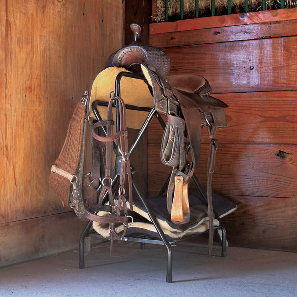 Samland Foldable Saddle Rack Steel Stand Horse Halters
