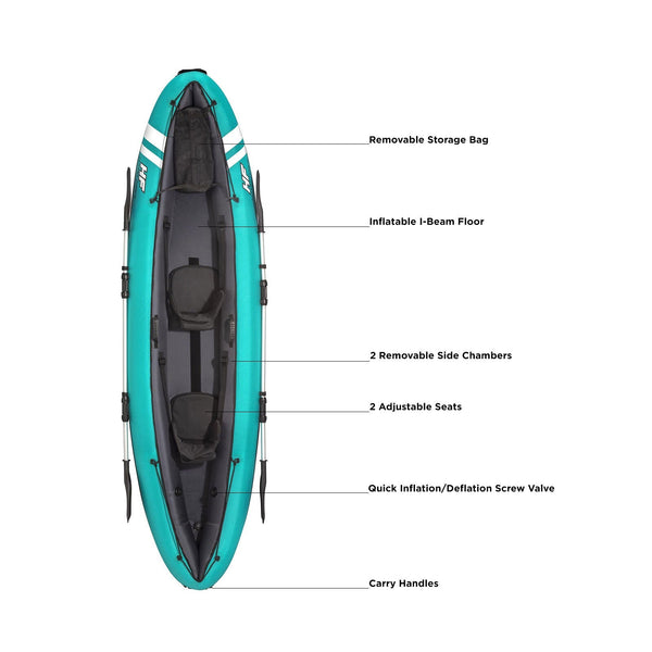 Pvc Double Kayak Inflatable With Seats And Paddles For Watercraft Sporting Goods Kayaks