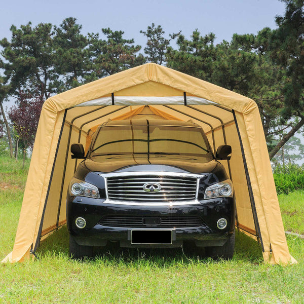 Samland Carport Garage Shelter Canopy Single Size 10X20ft Awning & Canopy Parts