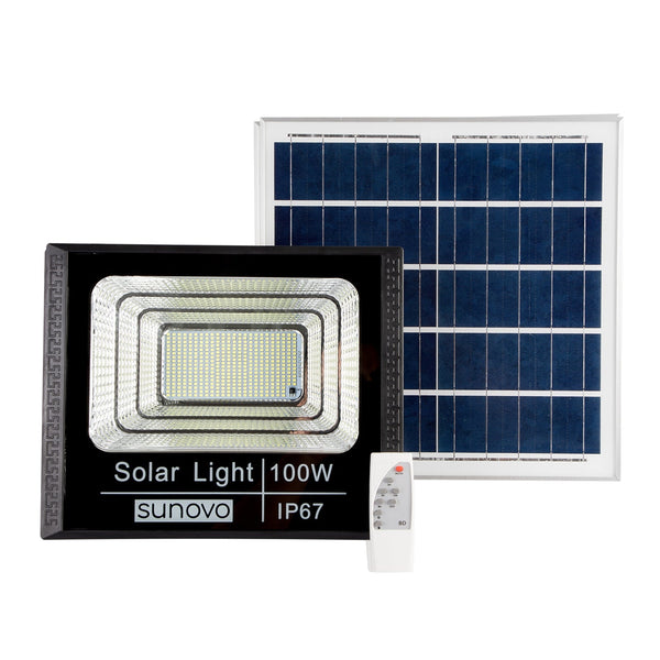 Abs Solar Flood Light 100 Watt Cold White Outdoor Security Floodlight Security & Floodlights