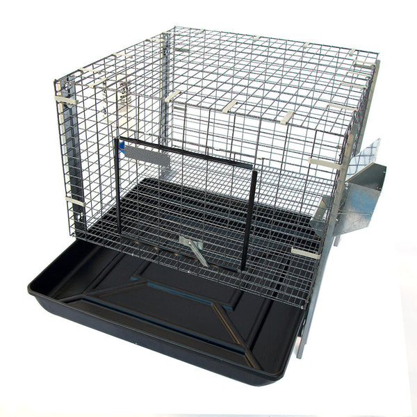 Galvanised Steel Stackable Rabbit Cage With Feeder And Water Bottle For Small Pets Small Animal Cages & Hutches