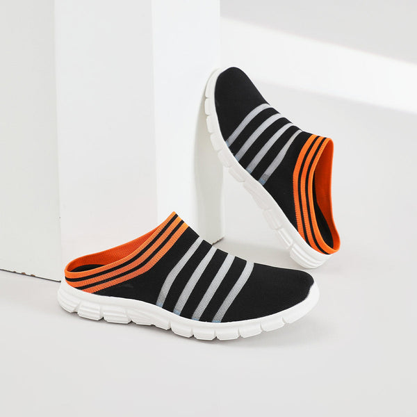 Men's Bird's Nest Half Sandals 4555 Orange / Aus Ladies14/Men12/Eu46/29.5Cm Slippers