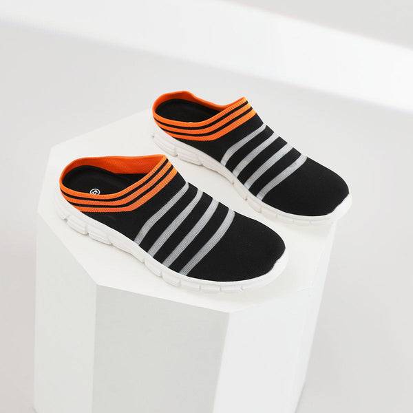 Men's Bird's Nest Half Sandals 4555 Orange / Aus Ladies14/Men12/Eu46/29.5Cm Slippers