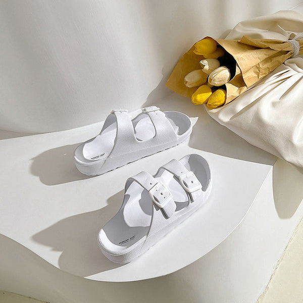 Unisex Beach Slides 0099 Men White / Aus Ladies 11 Eu 43 26.5Cm Slippers