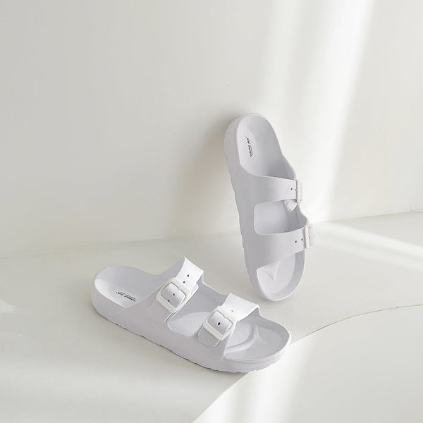 Unisex Beach Slides 0099 Men White / Aus Ladies 11 Eu 43 26.5Cm Slippers