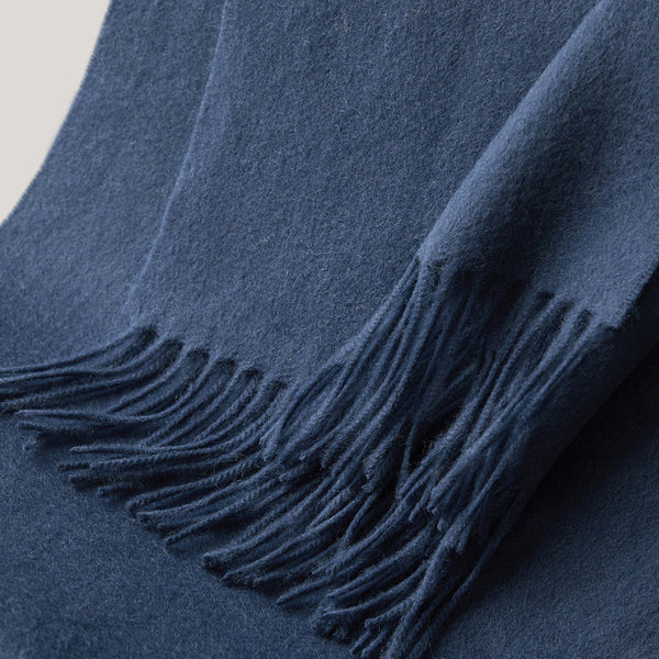 100% Merino Virgin Wool Scarf 970116Navy Scarves