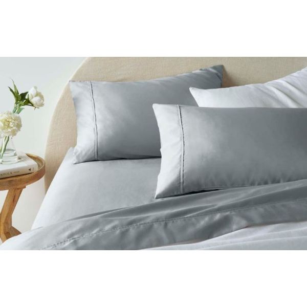 1900Tc Cotton Rich Grey Sheet Set By Accessorize Queen Sheets