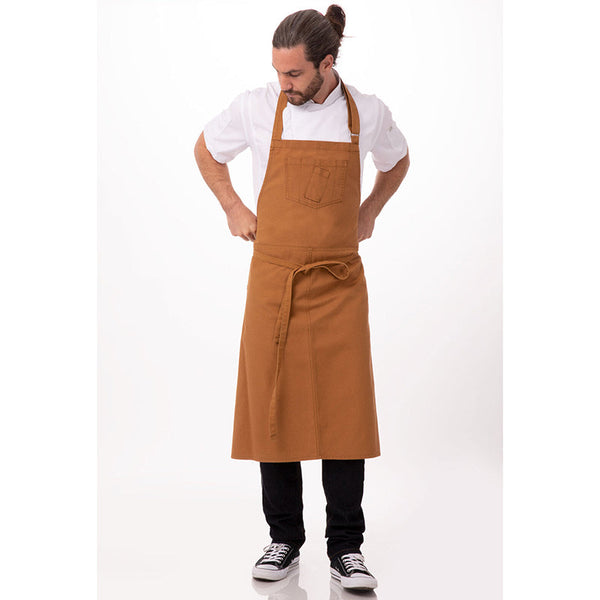 Restaurant Aprons Rockford Nutmeg Chefs Bib Apron By Works