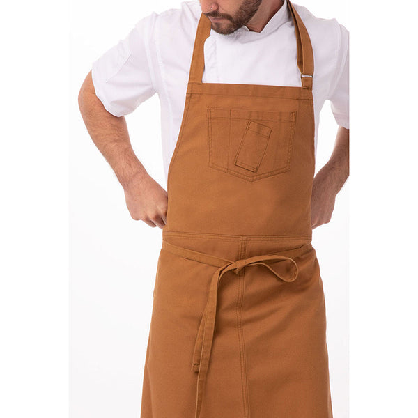 Rockford Nutmeg Chefs Bib Apron By Works Restaurant Aprons