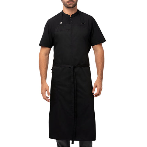 Chef Works Brio Black Bib Apron By Restaurant Aprons