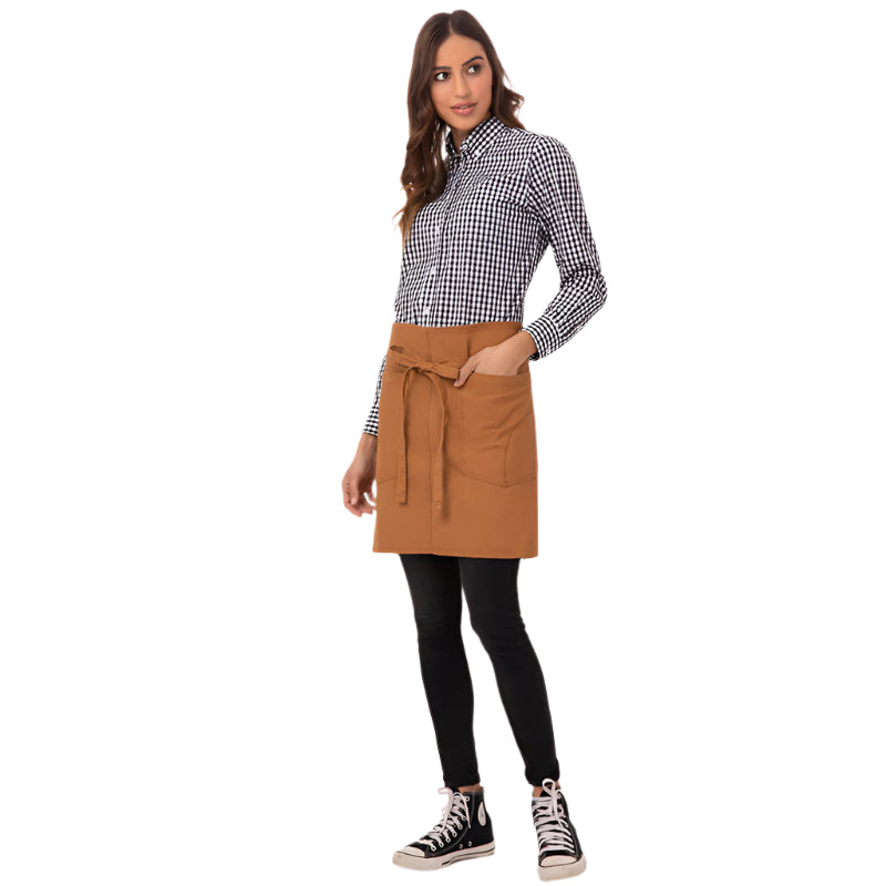 Restaurant Aprons Rockford Nutmeg Half Bistro Apron By Chef Works