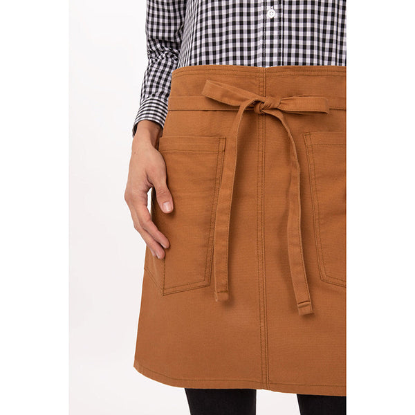 Rockford Nutmeg Half Bistro Apron By Chef Works Restaurant Aprons
