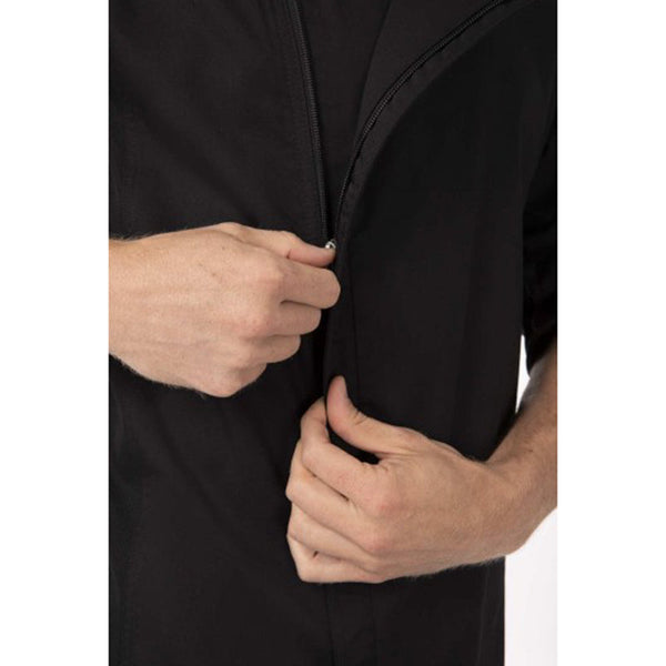 Chef Coats & Jackets Chef Works Hartford Men's Black Zipper Jacket By