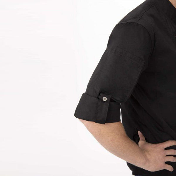 Chef Works Hartford Men's Black Zipper Jacket By Chef Coats & Jackets