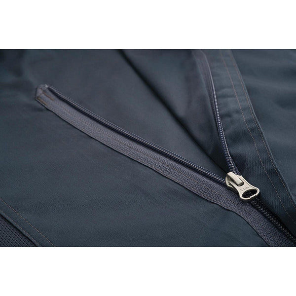 Hartford Men's Blue Zipper Chef Jacket By Works Chef Coats & Jackets