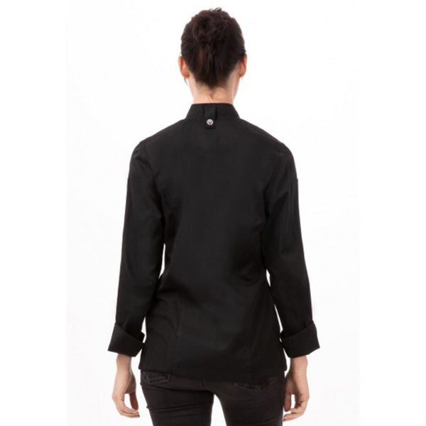 Chef Works Hartford Women's Black Zipper Jacket By Chef Coats & Jackets