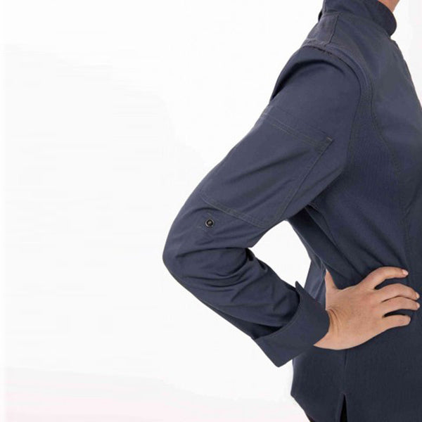 Chef Coats & Jackets Chef Works Hartford Women's Blue Zipper Jacket By