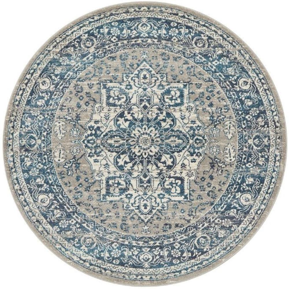Rug Culture Babylon 207 Blue Round By Rugs