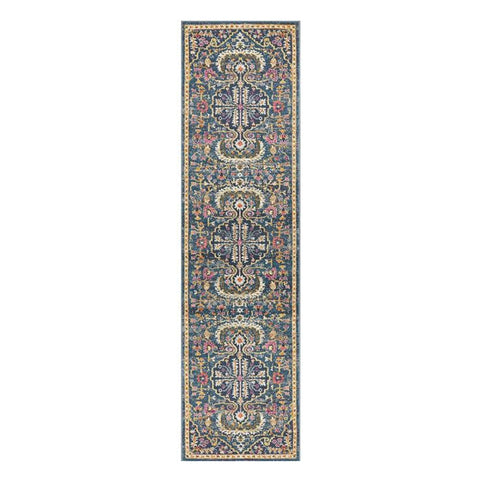 Babylon 209 Navy Runner By Rug Culture 300X80cm Rugs