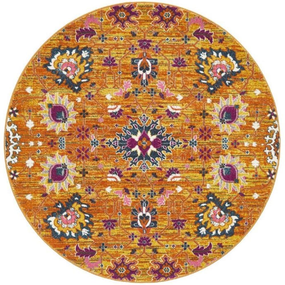 Rug Culture Babylon 210 Rust Round By Rugs