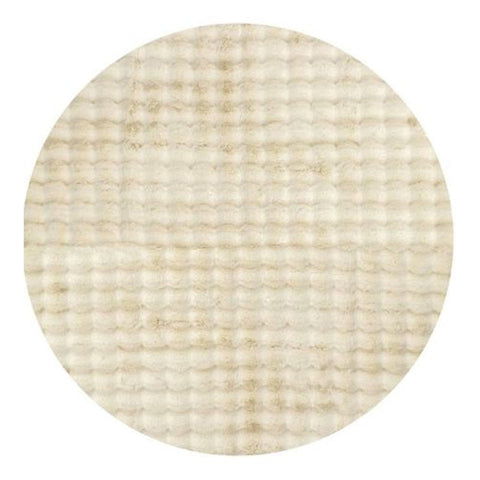 Rug Culture Bubble Natural Round Washable By 100X100cm Rugs