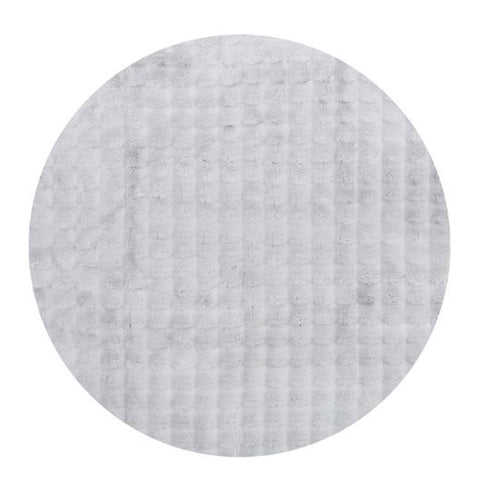 Rug Culture Bubble Silver Round Washable By 100X100cm Rugs