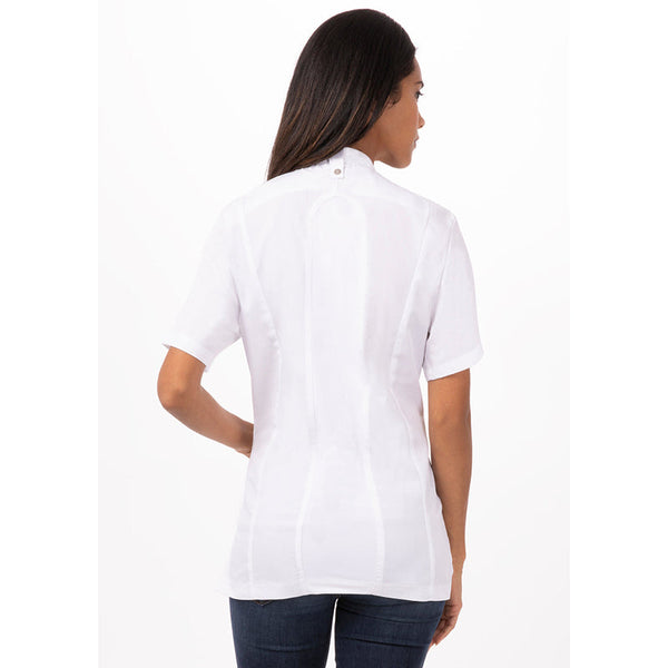 Roxby Women's White L Chef Jacket By Works Chef Coats & Jackets
