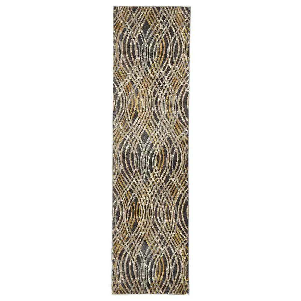 Rug Culture Dream Scape 852 Charcoal Runner By Rugs
