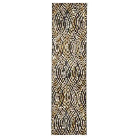 Rug Culture Dream Scape 852 Charcoal Runner By Rugs