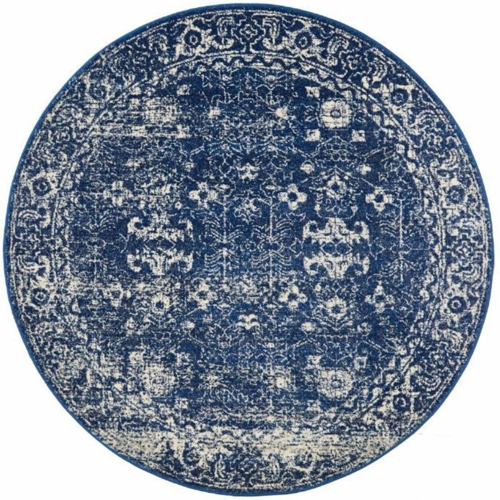 Rug Culture Evoke 252 Navy Round By Rugs