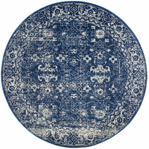 Rug Culture Evoke 252 Navy Round By Rugs