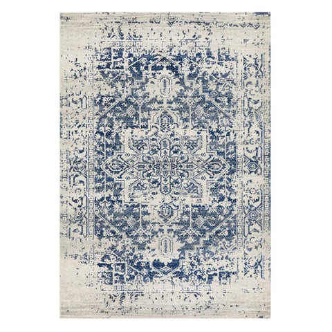 Rug Culture Evoke 253 White Navy By Rectangle Rugs