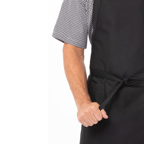 Chef Works Cross Back Black Bib Apron By Restaurant Aprons