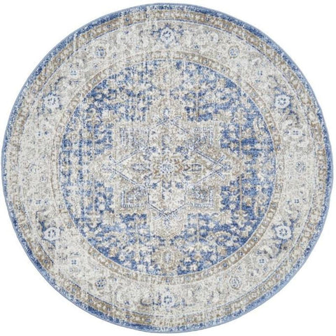 Rug Culture Mayfair Hugo Ocean Round By Rugs