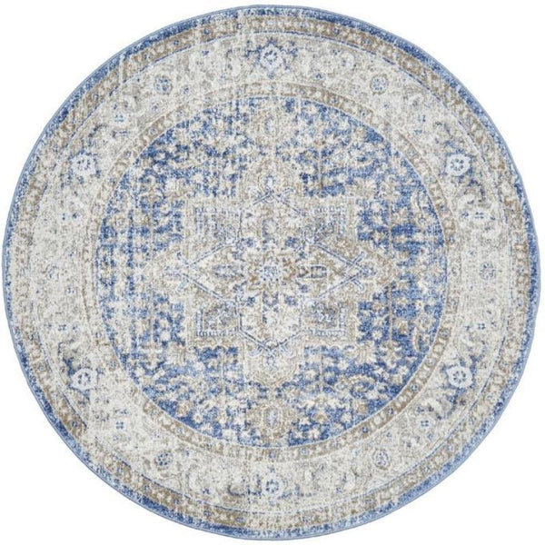 Rug Culture Mayfair Hugo Ocean Round By Rugs