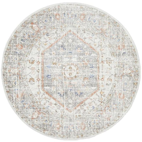 Rug Culture Mayfair Lorissa Silver Round By Rugs