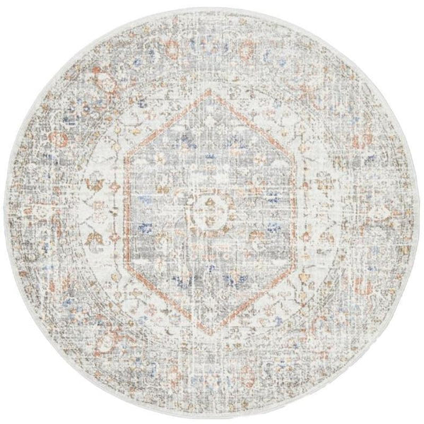 Rug Culture Mayfair Lorissa Silver Round By Rugs