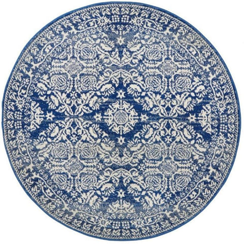 Rug Culture Mirage 358 Navy Round By 240X240cm Rugs