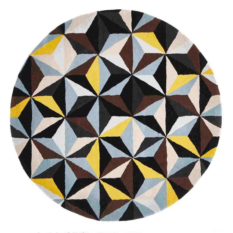 Rug Culture Matrix 900 Blue Round By Rugs
