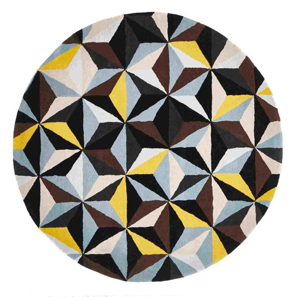 Rug Culture Matrix 900 Blue Round By Rugs