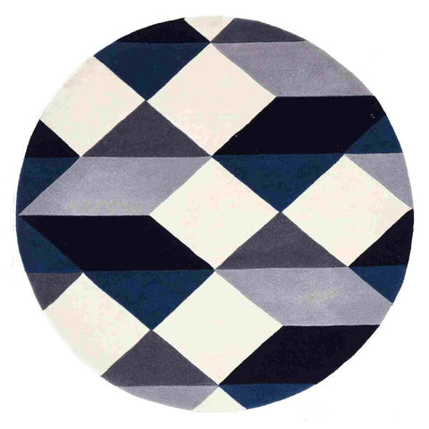 Rug Culture Matrix 904 Steel Round By Rugs