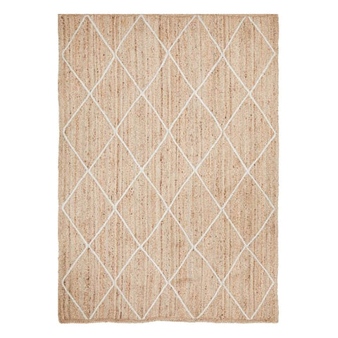 Rug Culture Noosa 222 Natural By Rectangle 280 X 190 Centimetre Jute Coastal Plain Textured Rugs