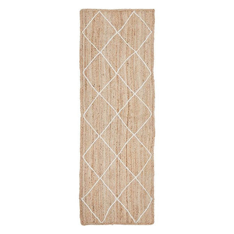 Rug Culture Noosa 222 White Runner By 400 X 80Cm Rugs