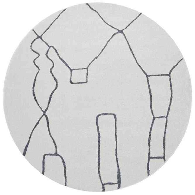 Paradise Round Amy Grey By Rug Culture 240X240cm Rugs