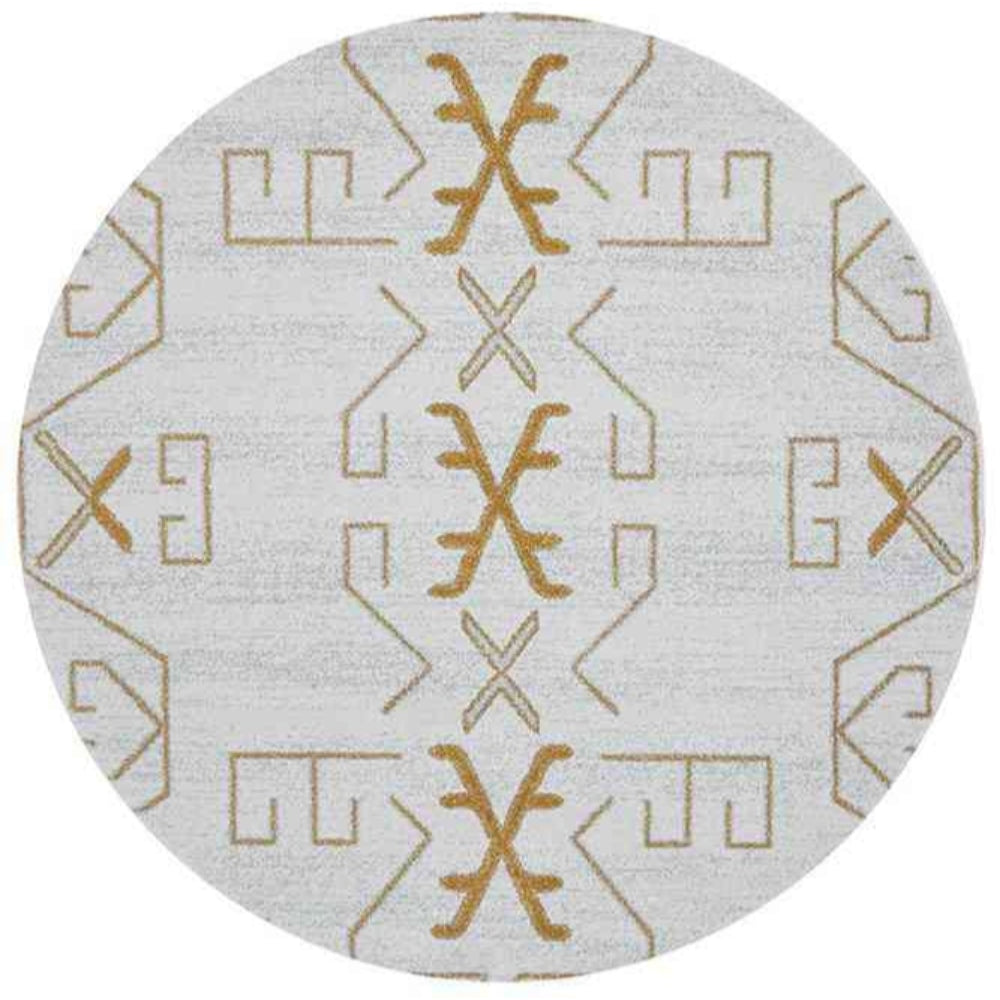 Paradise Round Cala Gold By Rug Culture 240X240cm Rugs