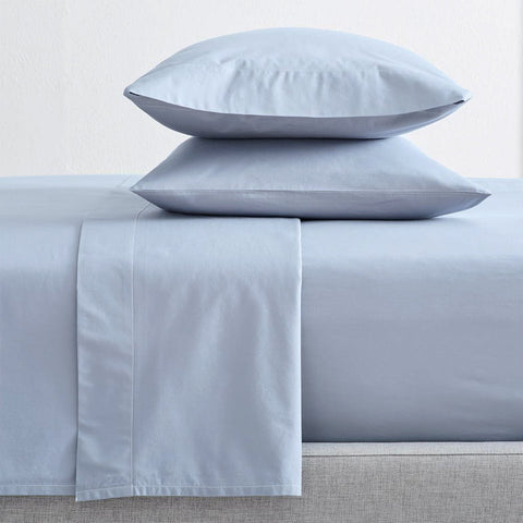 Renee Taylor 300 Thread Count 100 % Organic Cotton Blue Sheet Sets By Split King Sheets