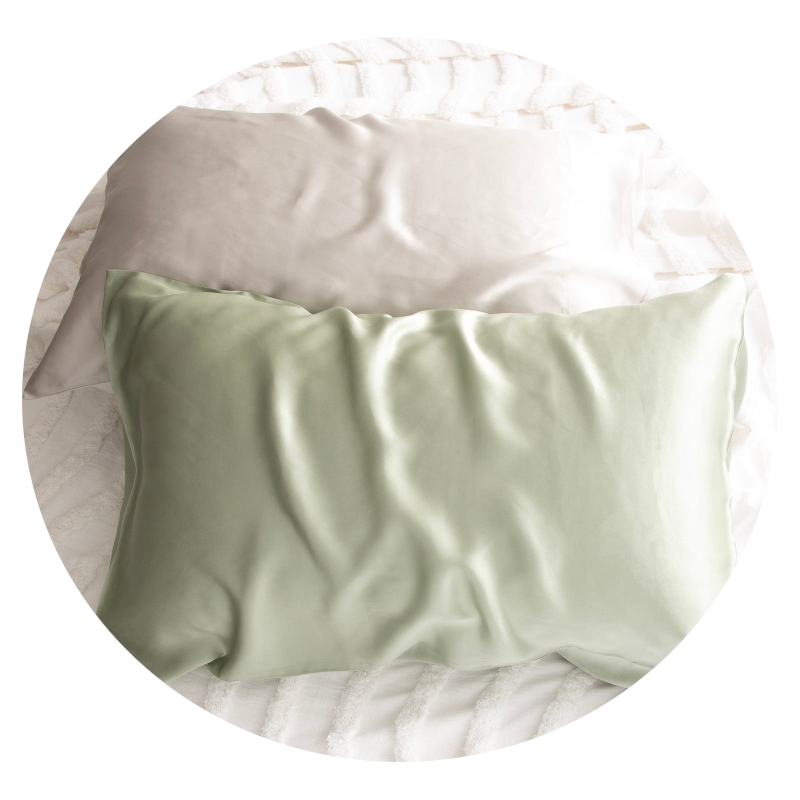 Renee Taylor 100% Mulberry Silk Sage Pillowcase Home & Garden Pillow Cases