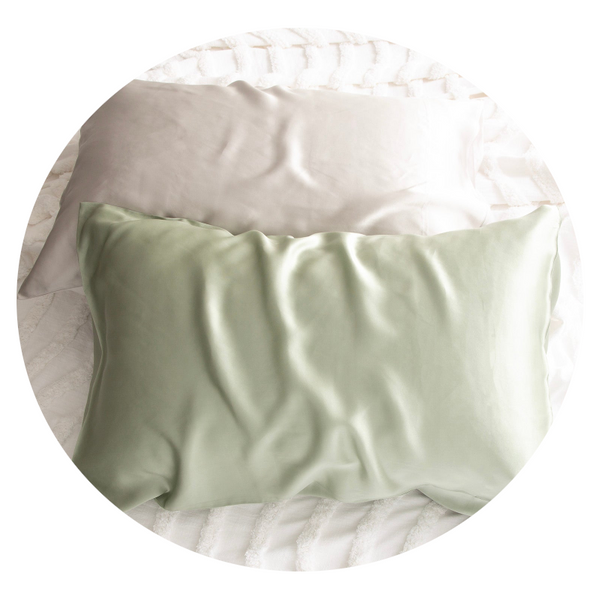 Renee Taylor 100% Mulberry Silk Sage Pillowcase Home & Garden Pillow Cases