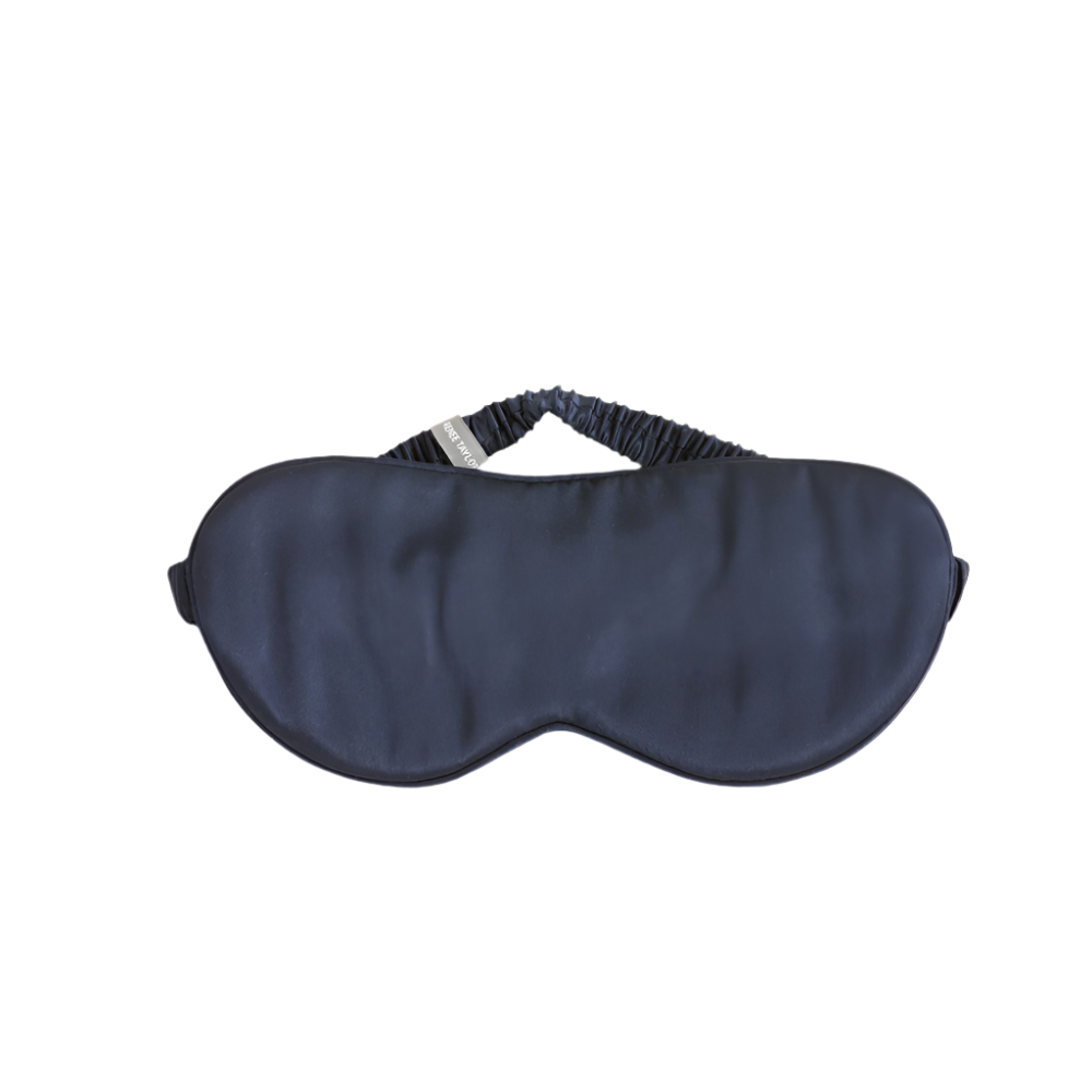 Renee Taylor 100% Mulberry Silk Navy Eye Mask By Eye Masks