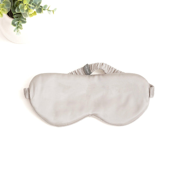 Renee Taylor Mulberry Silk Silver Eye Mask By For Health And Beauty Eye Masks